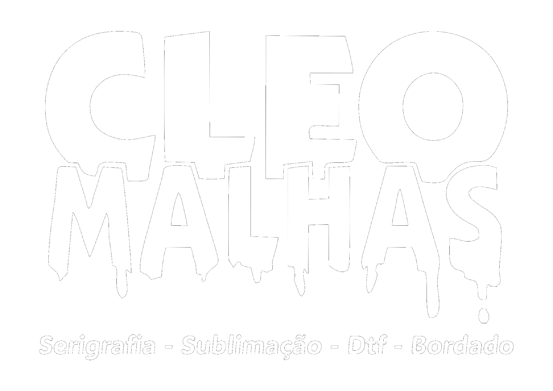 Logo Cleo Malhas — Estamparia em Recife: serigrafia, DTF, sublimação e brindes personalizados